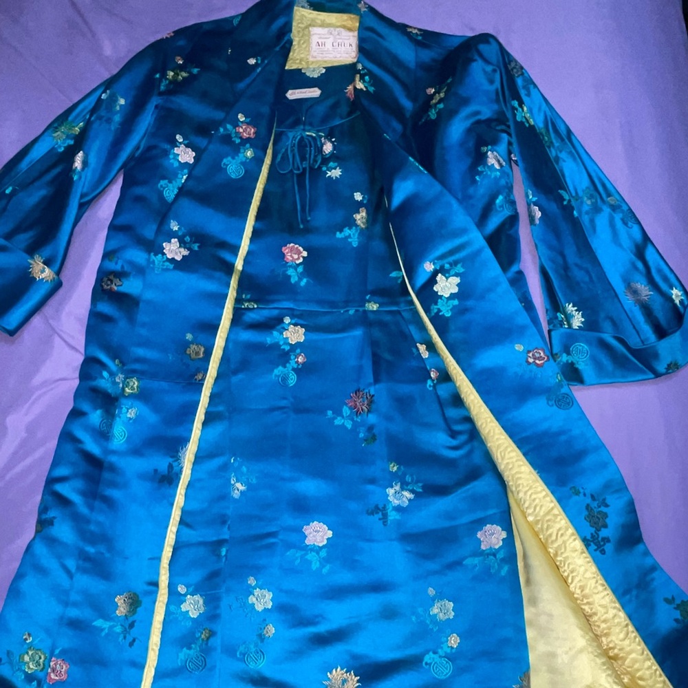 1950s Stunning Silk Satin Full Skirt Sweetheart Dress